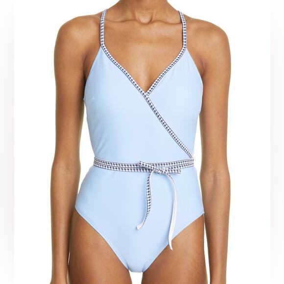 Lemlem Blue One Piece Swimsuit Size XL Retails: $275 - Picture 1 of 8